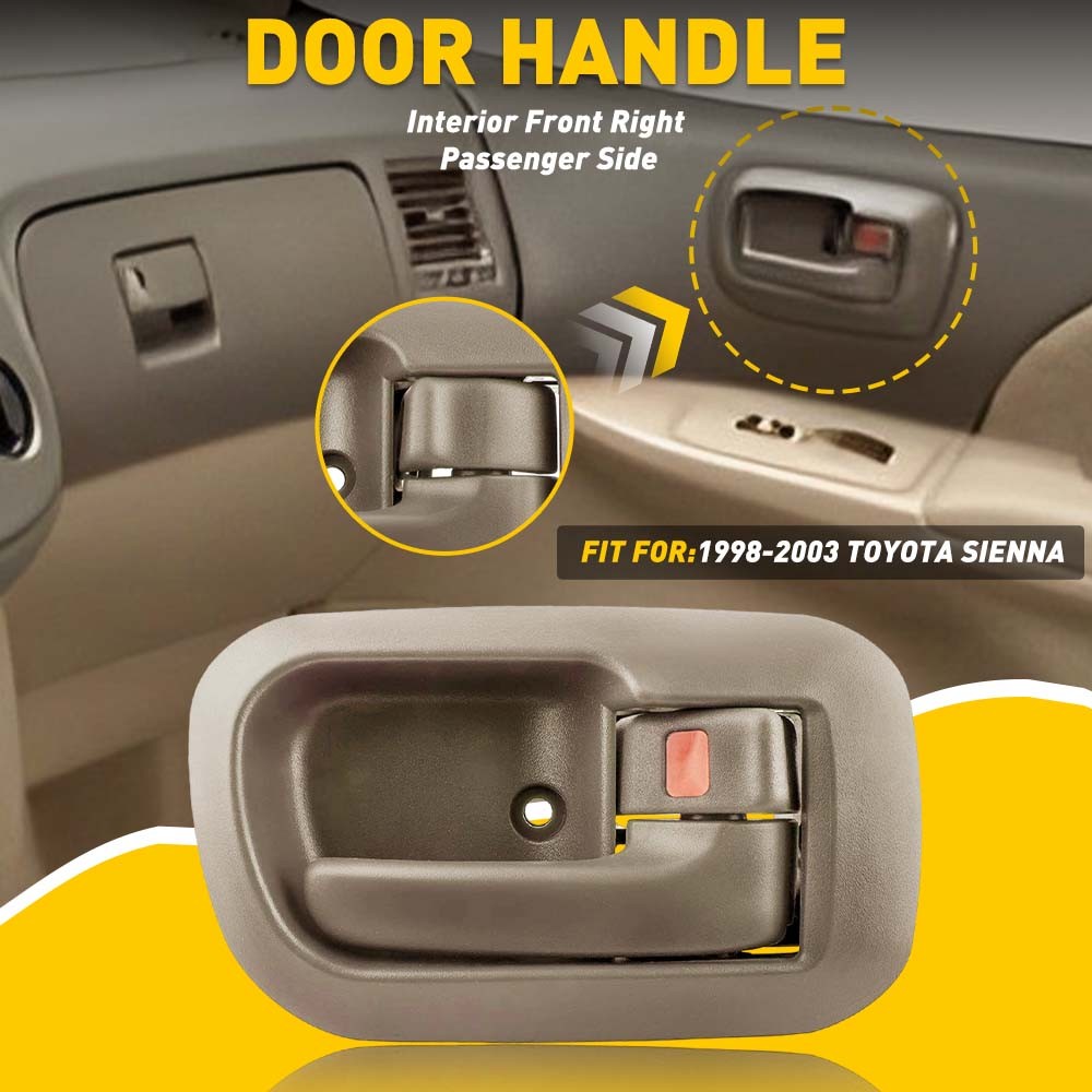For 1998-2003 Toyota Sienna Interior Inside Door Handle Front Passenger Side