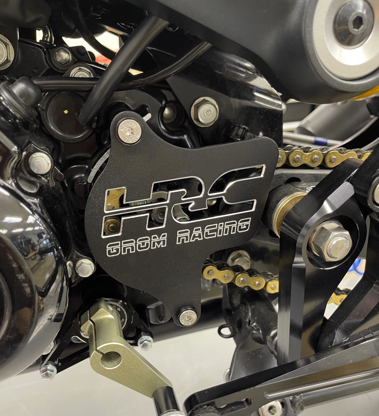 2022+ Honda Grom MSX 125cc Billet Aluminum HRC Sprocket Cover 2022+ Honda Grom MSX 125cc Billet Aluminum HRC Sprocket Cover