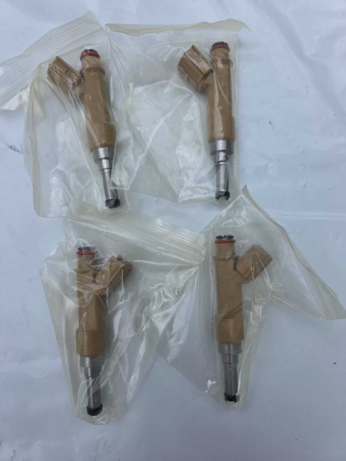 Denso-Style Automotive Fuel Injectors with extended nozzles, set of 4