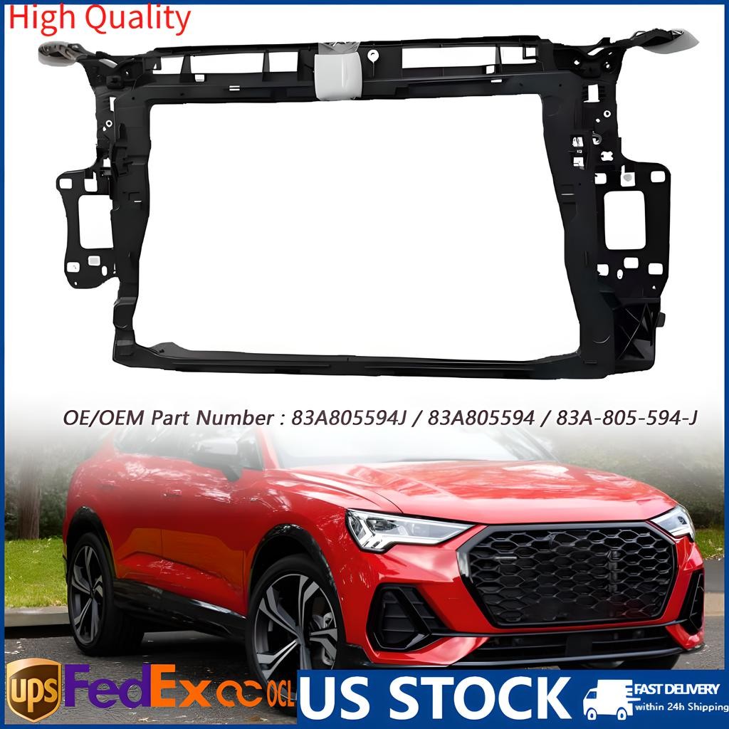 83A-805-594-J For 2019-2024 Audi Q3 Steel & Plastic Radiator Support Black  NEW