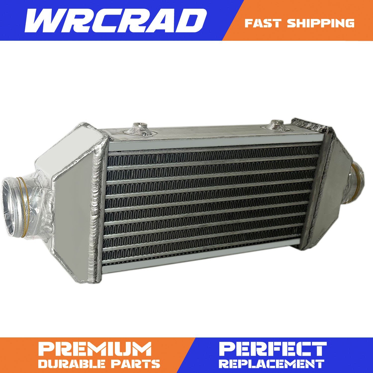 11 3/4\'\' x 6 1/4\'\' Core Size Aluminum Universal Front Mount Turbo Intercooler