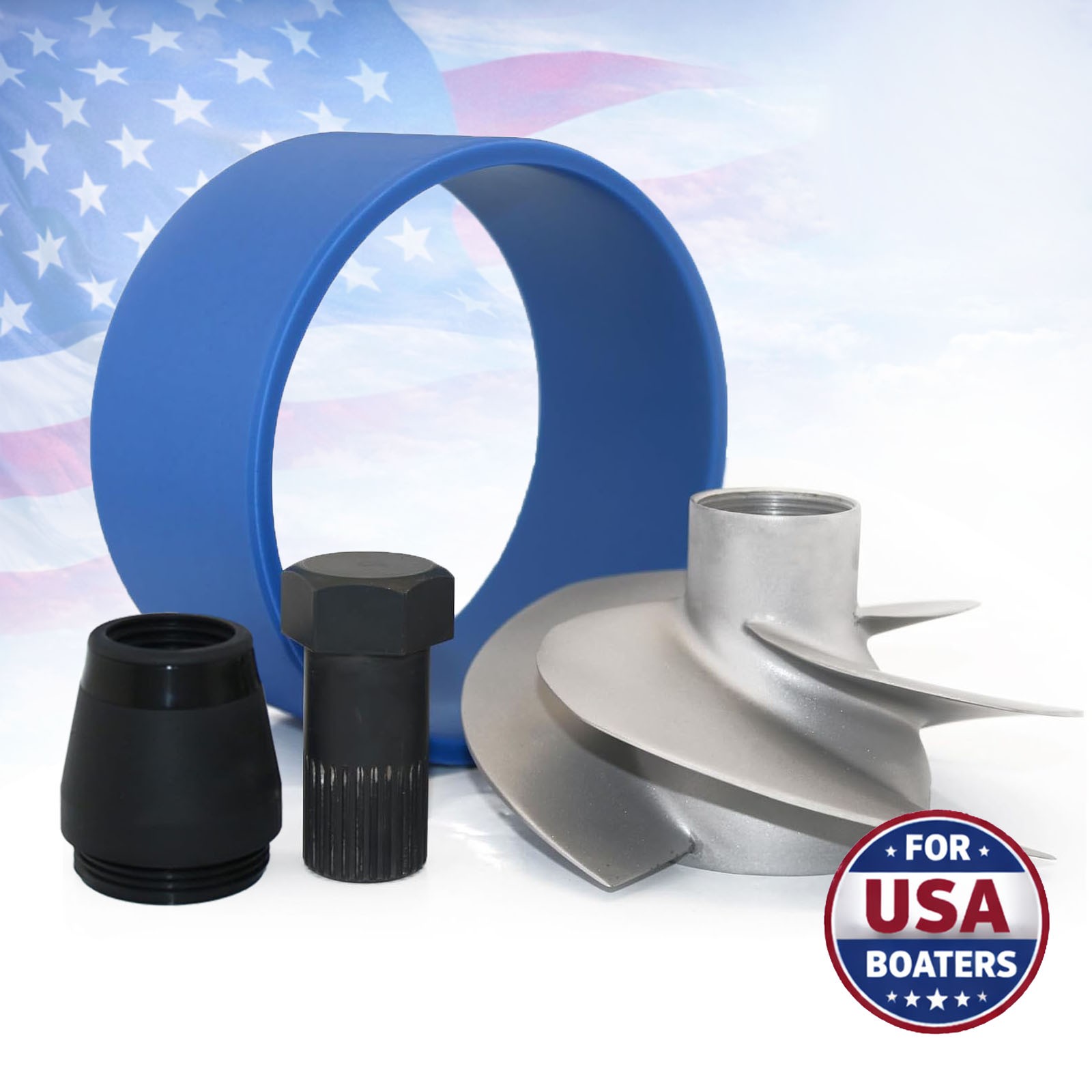 Impeller for Sea-Doo GTI 130 155 Wake 230 Challenger Rental 267000966+Wear ring