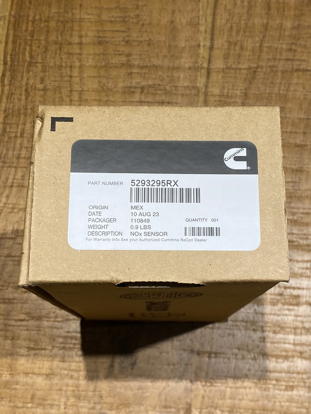 Genuine Cummins OEM NOx Sensor 5293295RX