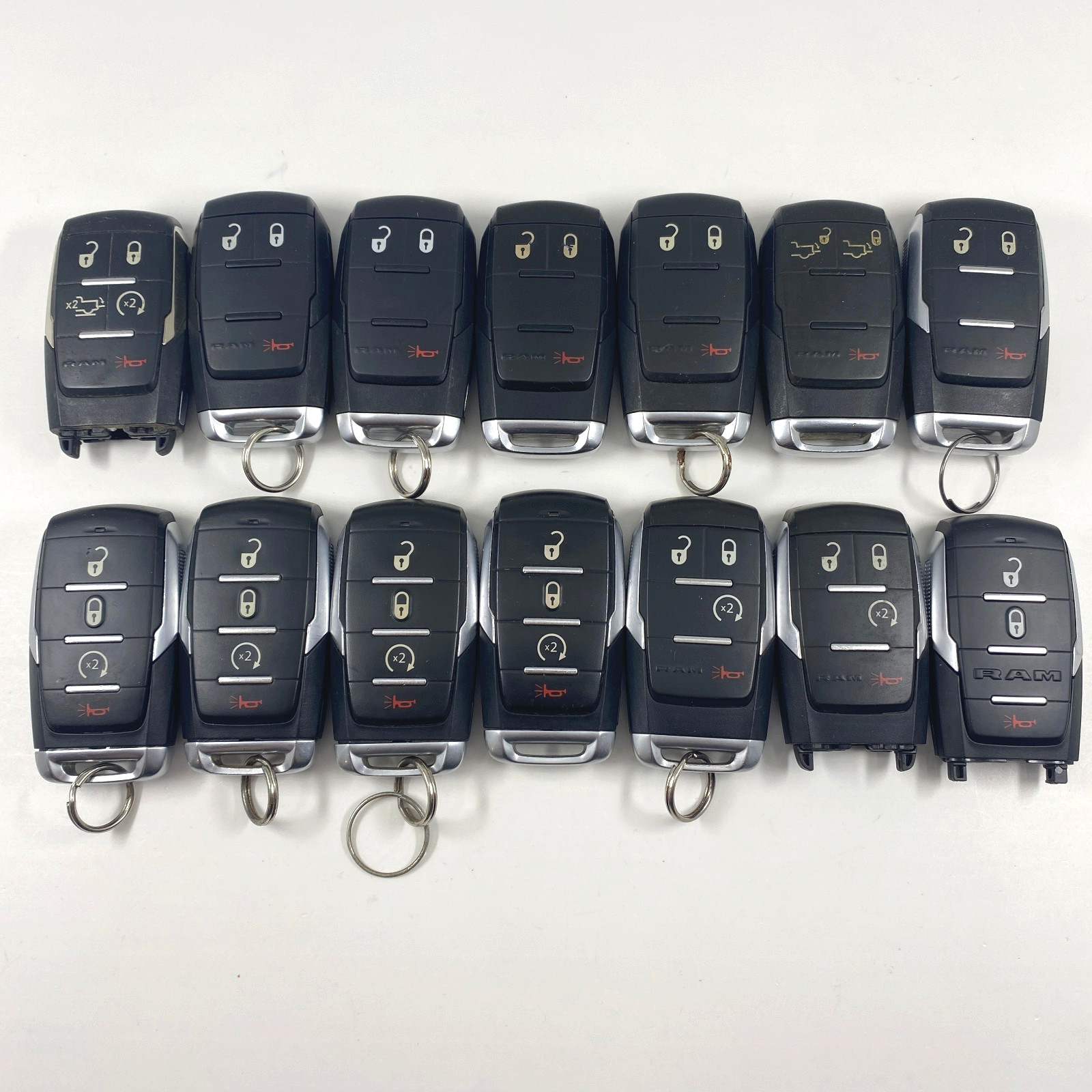 OEM RAM Dodge Keyless Remote OHT4882056 mix Key Fob Locksmith Lot x 14