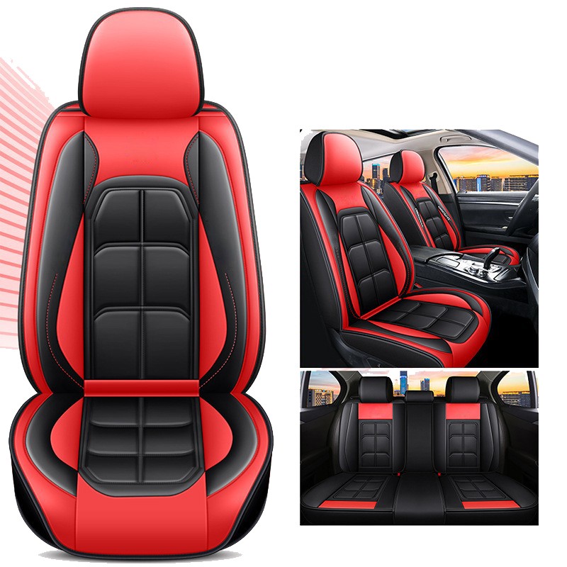 For 2013-2026 Toyota Tacoma Leather Seat Cover Full Set Front & Rear Protector
