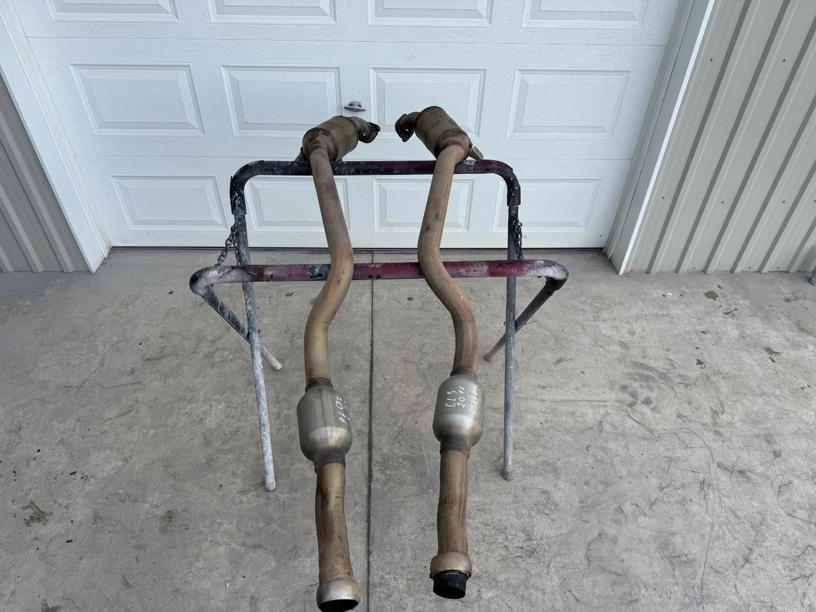 12-18 MERCEDES BENZ CLS 550 Engine Exhaust Downpipe Left & Right Side Set OEM 12-18 MERCEDES BENZ CLS 550 Engine Exhaust Downpipe Left & Right Side Set OEM