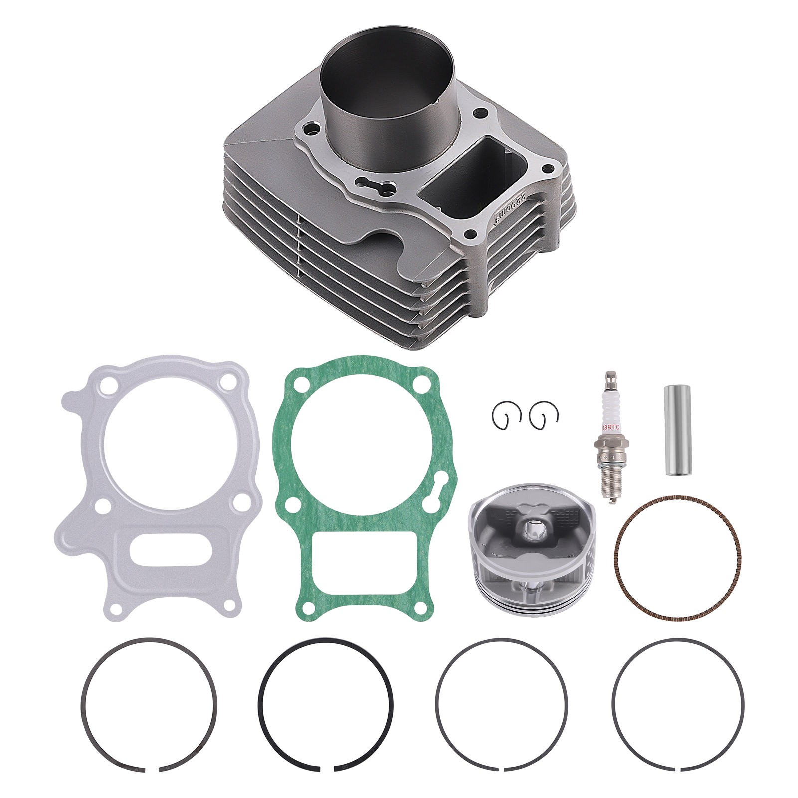 74mm Big bore Cylinder Jug Piston Top End Kit For Honda TRX 250EX 250X Recon 250