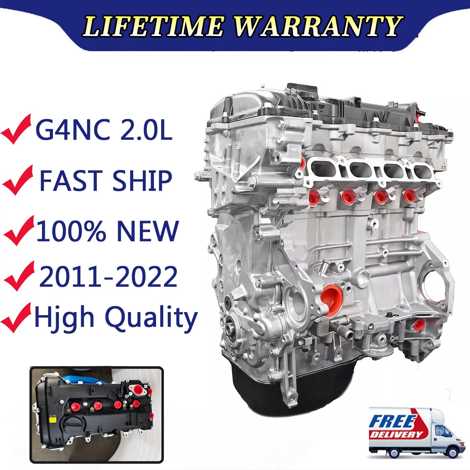 G4NC Long Block Engine Assembly For Hyundai Elantra Tucson Kia Soul 2.0L G4NC Long Block Engine Assembly For Hyundai Elantra Tucson Kia Soul 2.0L