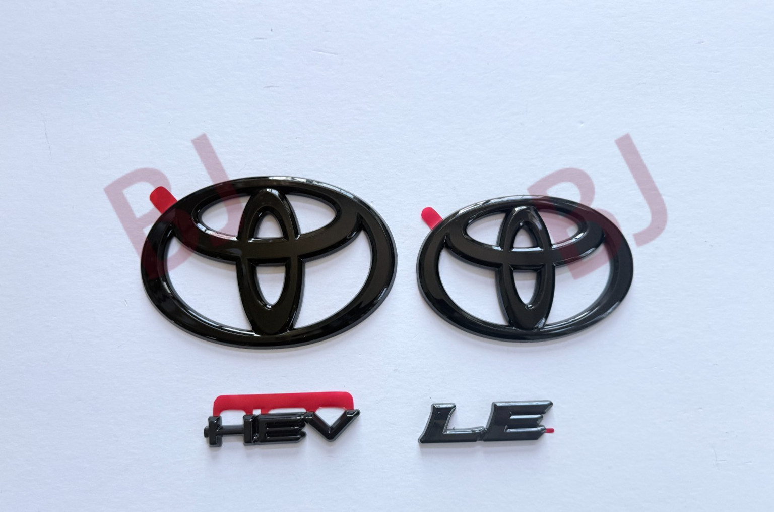 2025-27 Toyota Camry Gloss Black Overlay Front & Rear HEV LE Emblem Letters