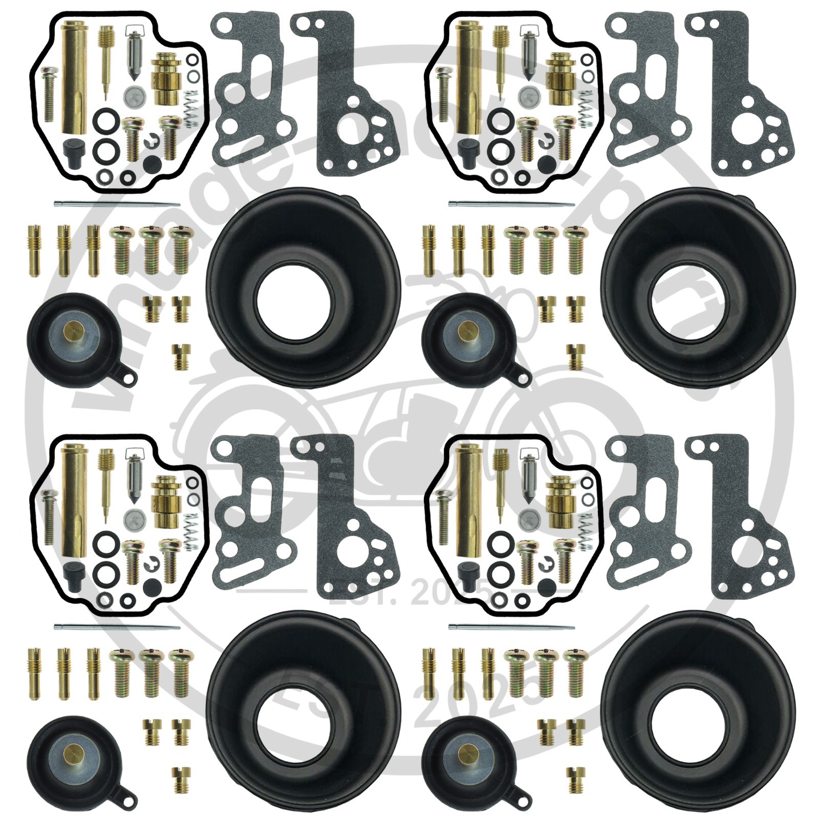 For Yamaha VMX1200 XVZ1300 VMX 1200 XVZ 1300 4X Carburetor Repair Rebuild Kit-US