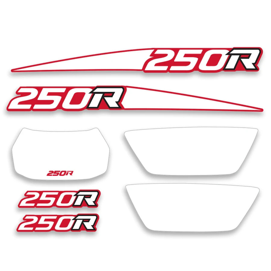 1988 Honda TRX250R Premium Vintage Decal Graphics Kit Original Style Red