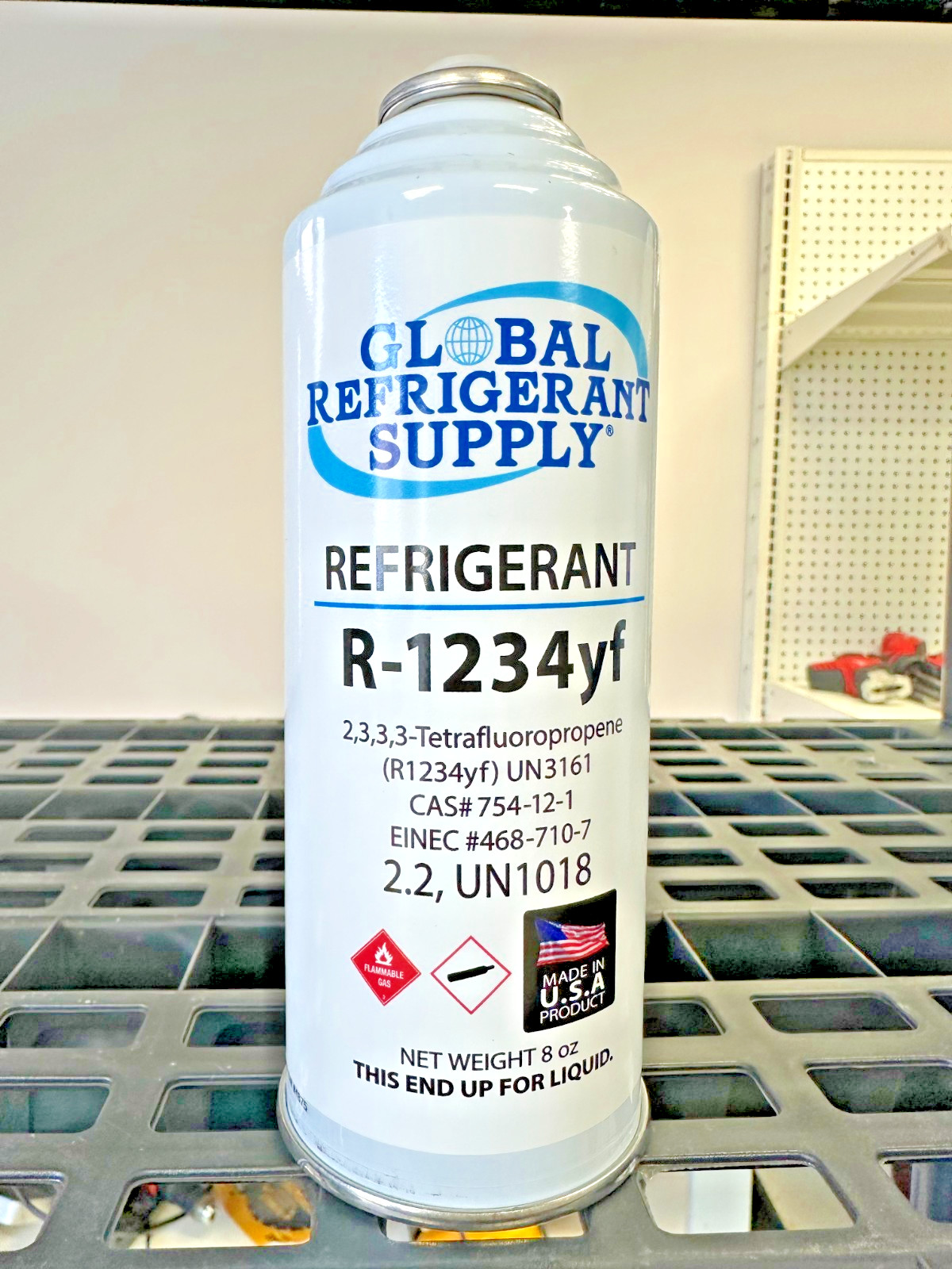 R1234yf, Refrigerant 8 oz. New Self-Sealing Can for Automotive Air Conditioning