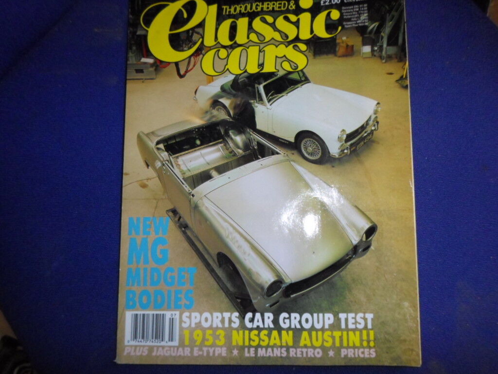 Magazine Thoroughbred Classiccars Oldtimer 7 1991 91 MG Midget Sprite E-Type