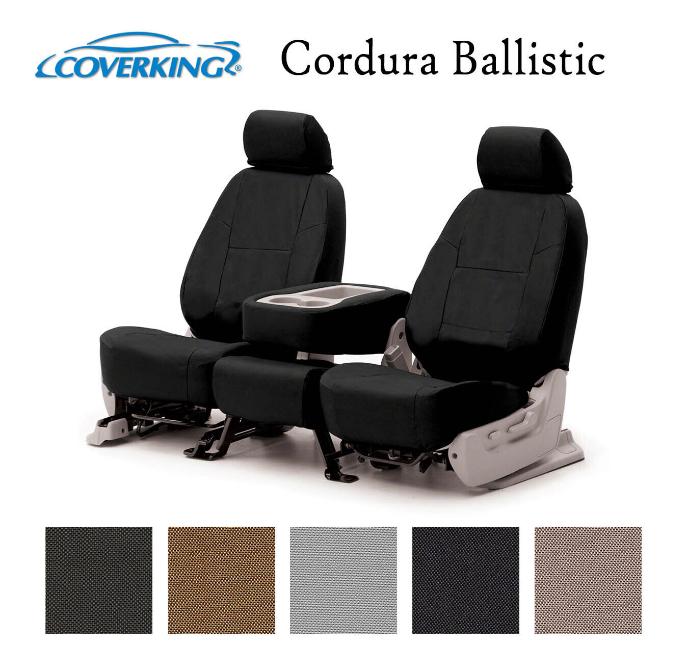 Coverking Custom Seat Covers Ballistic Canvas Front Row - 5 Color Options