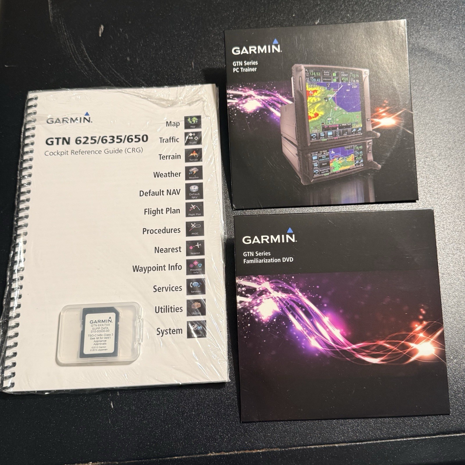 Garmin GTN 650 750 Pilot Training Kit - SD Card 010-00900-00 DVD CRG PC Trainer