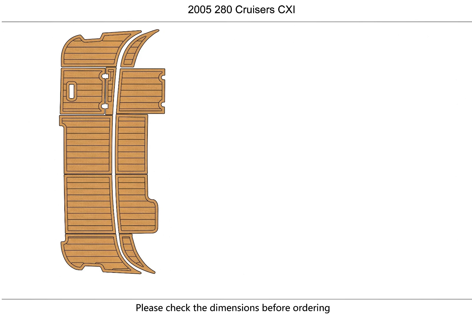 2005 Cruisers 280 CXI 2870 swim platform 6mm EVA Foam Faux teak floor 2005 Cruisers 280 CXI 2870 swim platform 6mm EVA Foam Faux teak floor