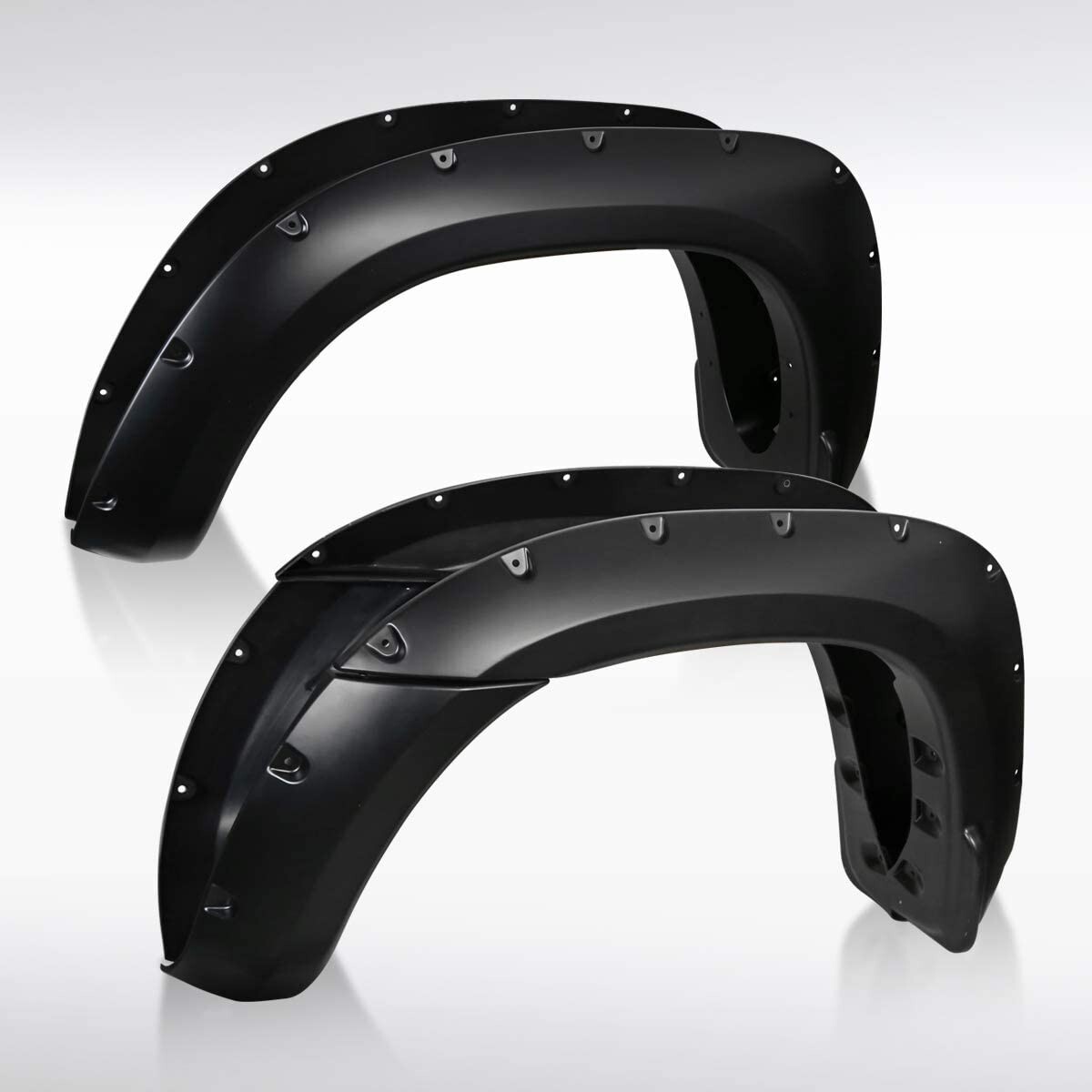 Fits 2005-2011 Toyota Tacoma 6\' Smooth Pocket Rivet Style Bolt On Fender Flares