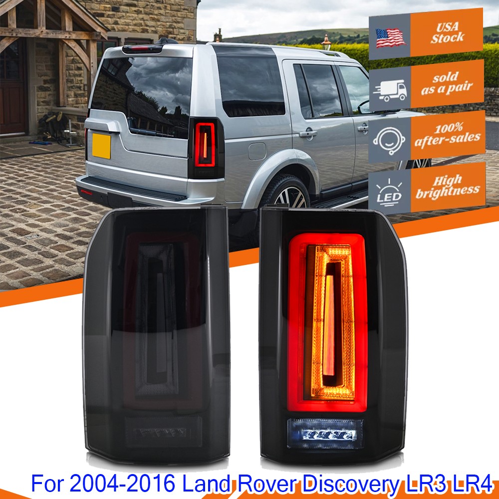 LH&RH Full LED Tail Lights For Land Rover Discovery LR3 LR4 2004-2016 Assembly