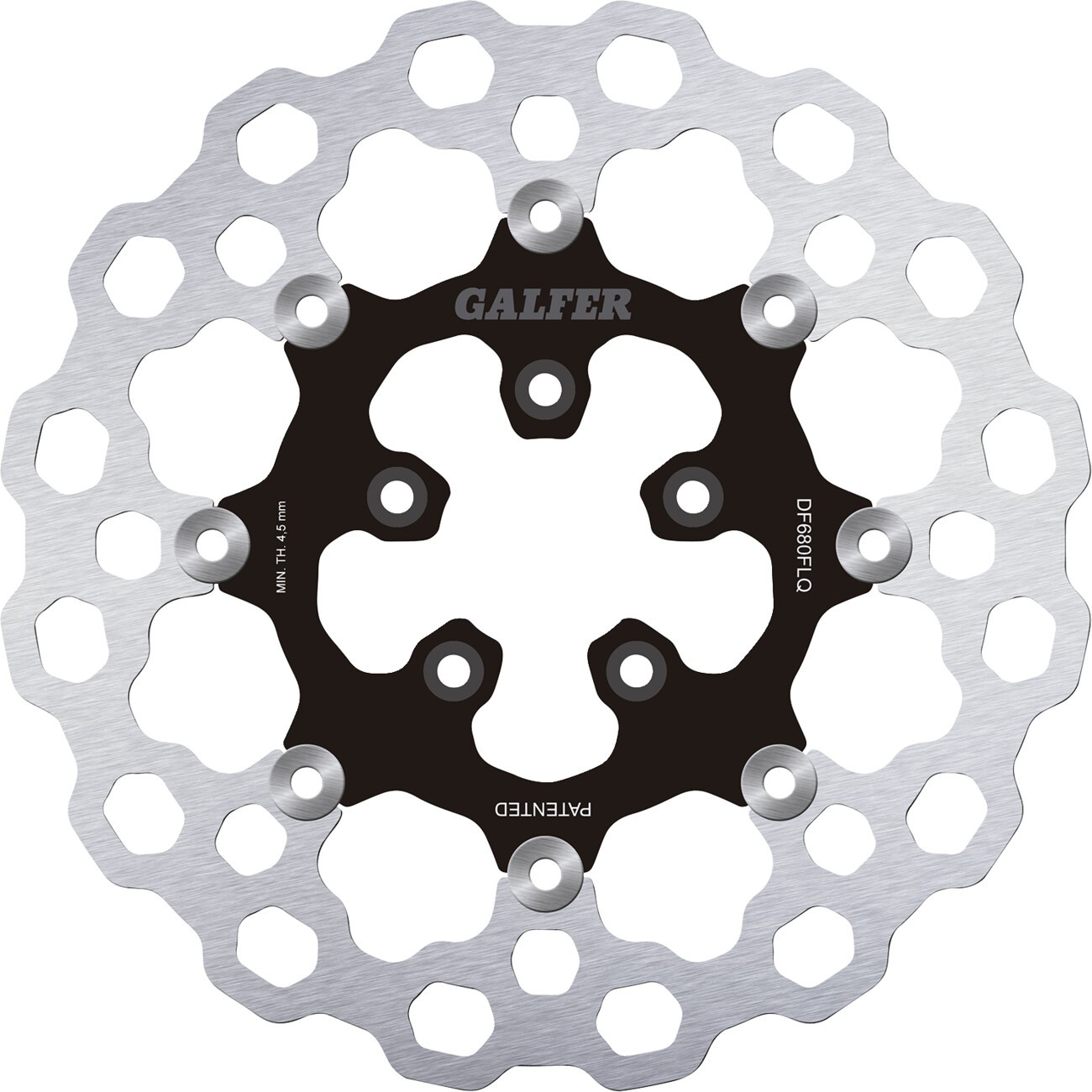 Galfer Brakes Cubiq Front Brake Rotor 11.5in Full-Floating Black