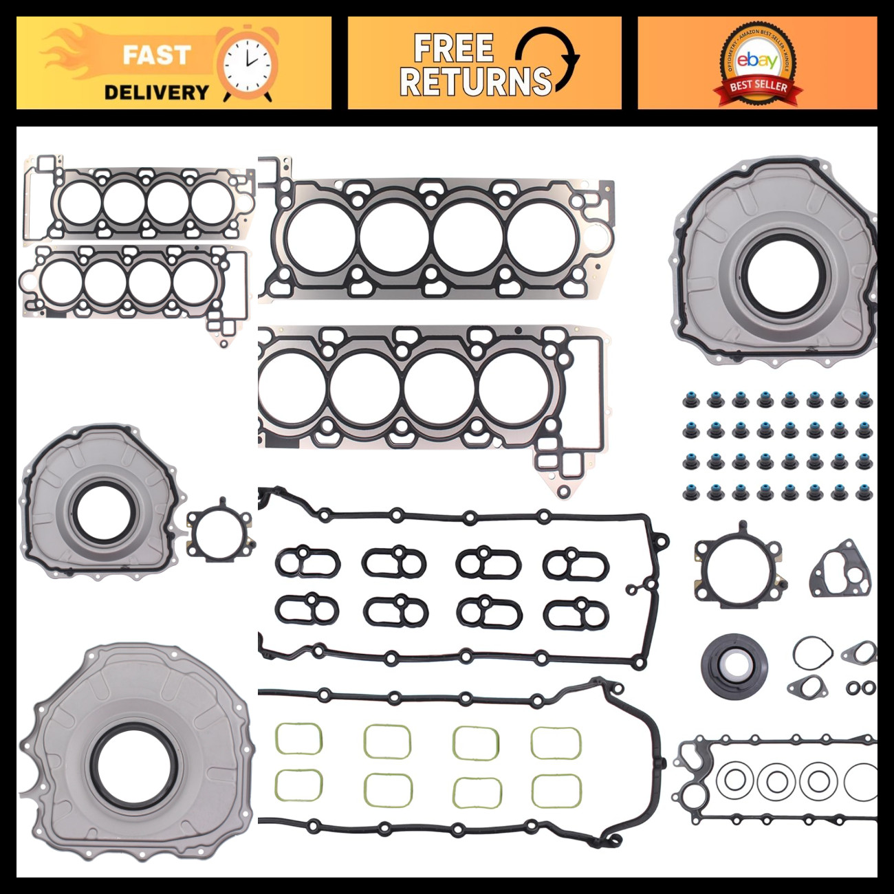 5.0L Engine Cylinder Head Gasket Set - High-Performance, Durable, Complete Kit