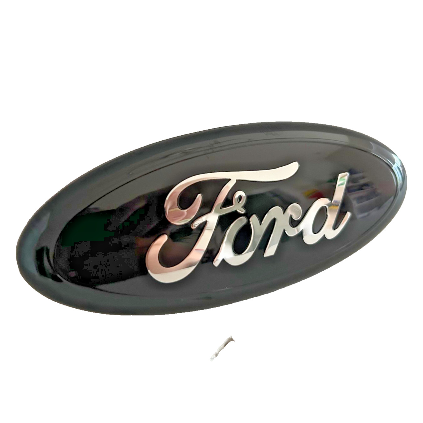 Ford 7 Inch Oval Front Grille Emblem Black Silver Logo Badge F150 Explorer Edge