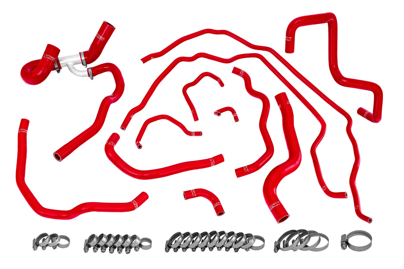 HPS Silicone Radiator And Heater Hoses Red for Mazda 2007-2009 Mazdaspeed 3 2.3L