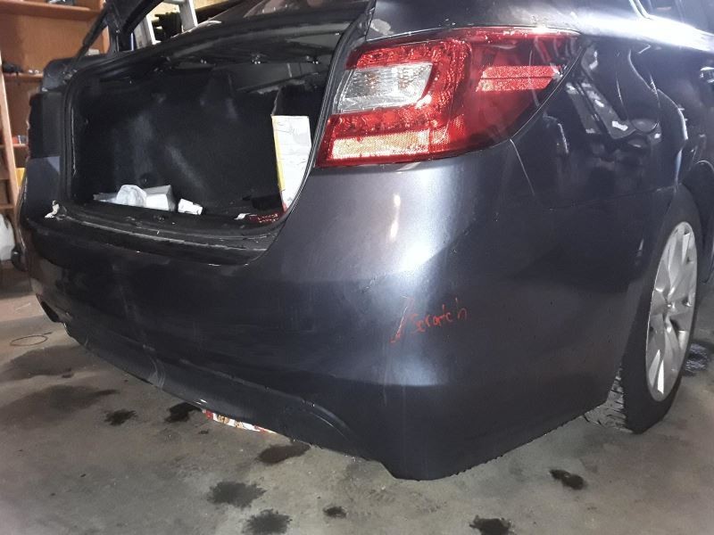 REAR BUMPER COVER GRAY PC: K6U FITS 15-17 SUBARU LEGACY 16799