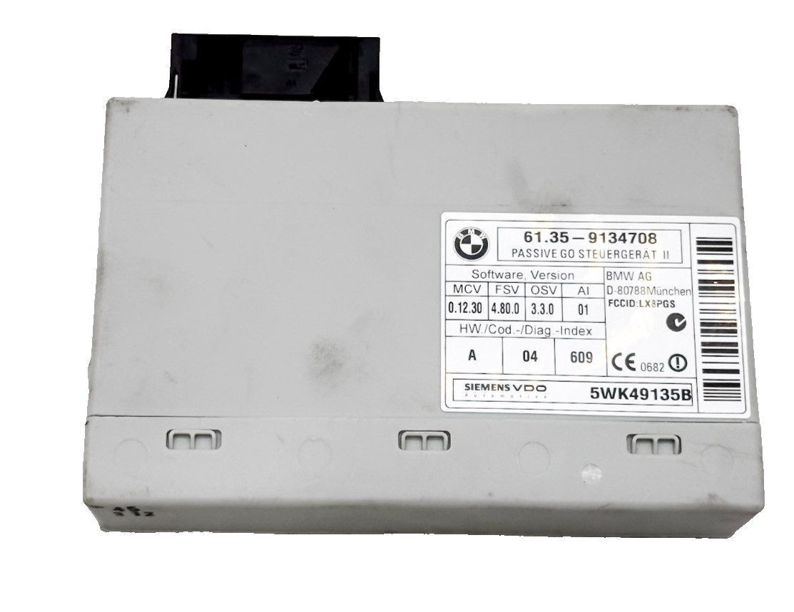 8-13 BMW 1 3 E90 E91 E92 Passive Go Keyless Entry Control Module OEM 9134708