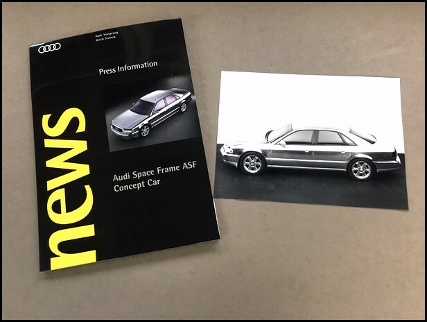 1994 Audi ASF A8 Concept Space Frame Car Media Brochure Catalog Press Kit