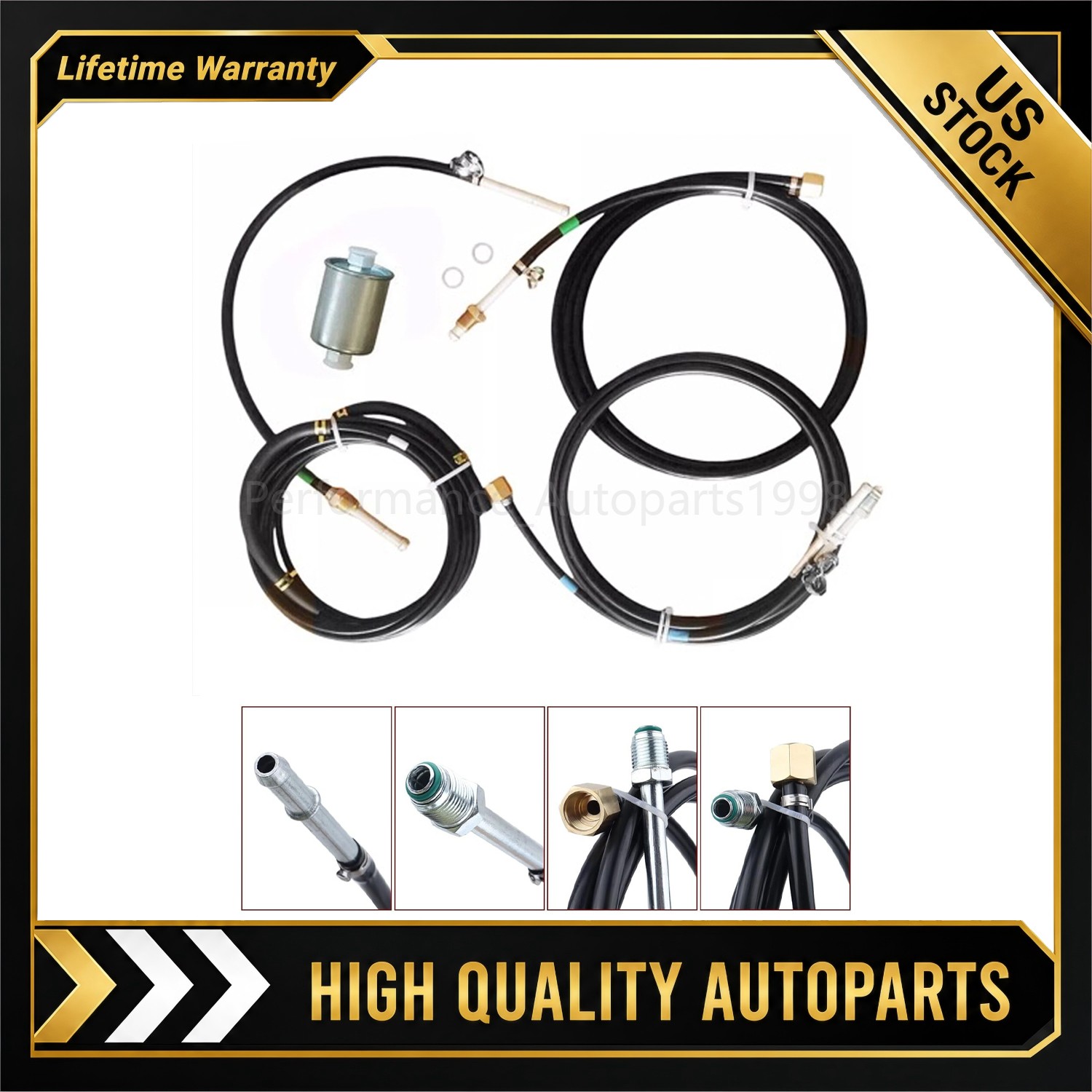 For 88-97 Chevrolet GMC C/K Trucks GAS Tank to Engine Nylon Fuel Lines Kit For 88-97 Chevrolet GMC C/K Trucks GAS Tank to Engine Nylon Fuel Lines Kit