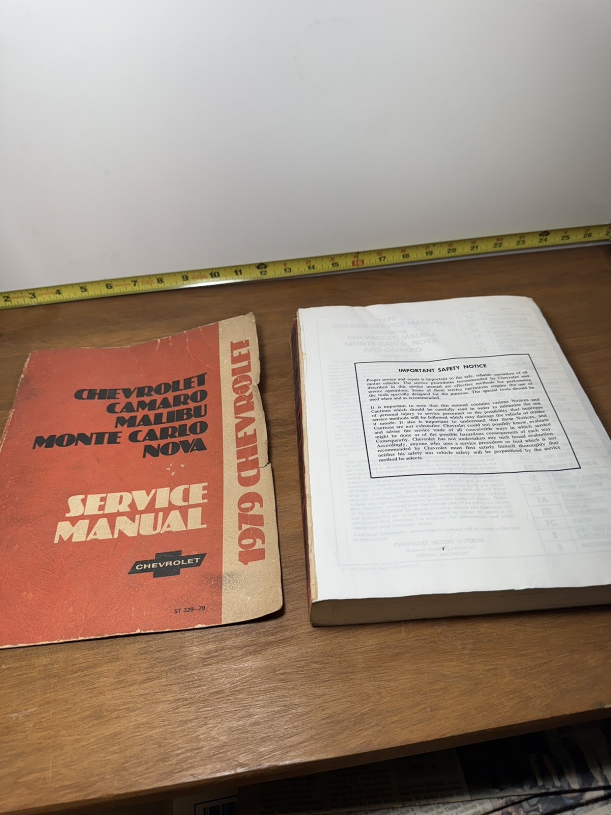 VTG 1979 Service Manual Chevrolet, Camaro , Malibu, Monte Carlo, Nova