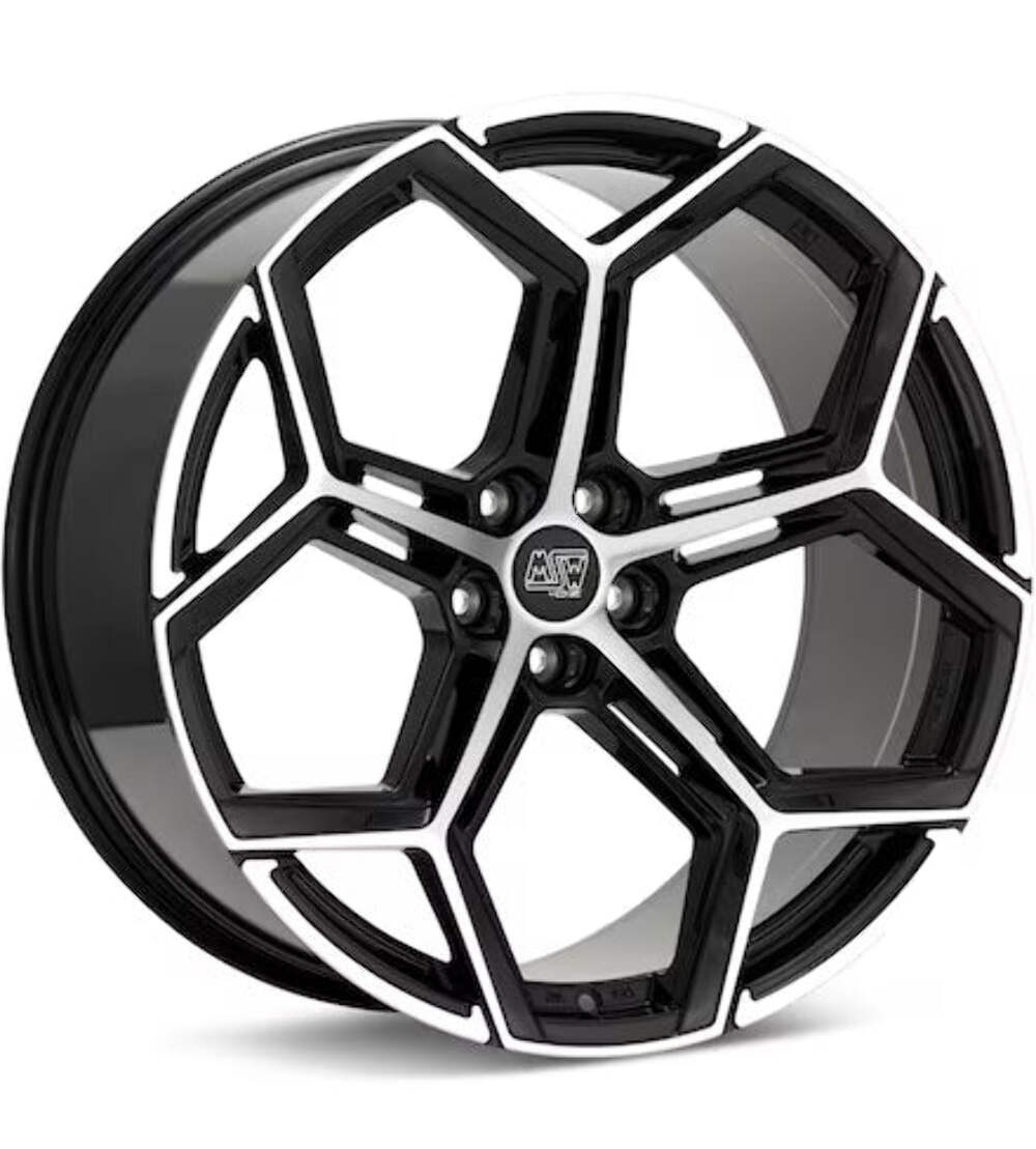 MSW TYPE 53 MACHINED W/ GLOSS BLACK ACCENT WHEEL 21X10.5 5X112 ET19