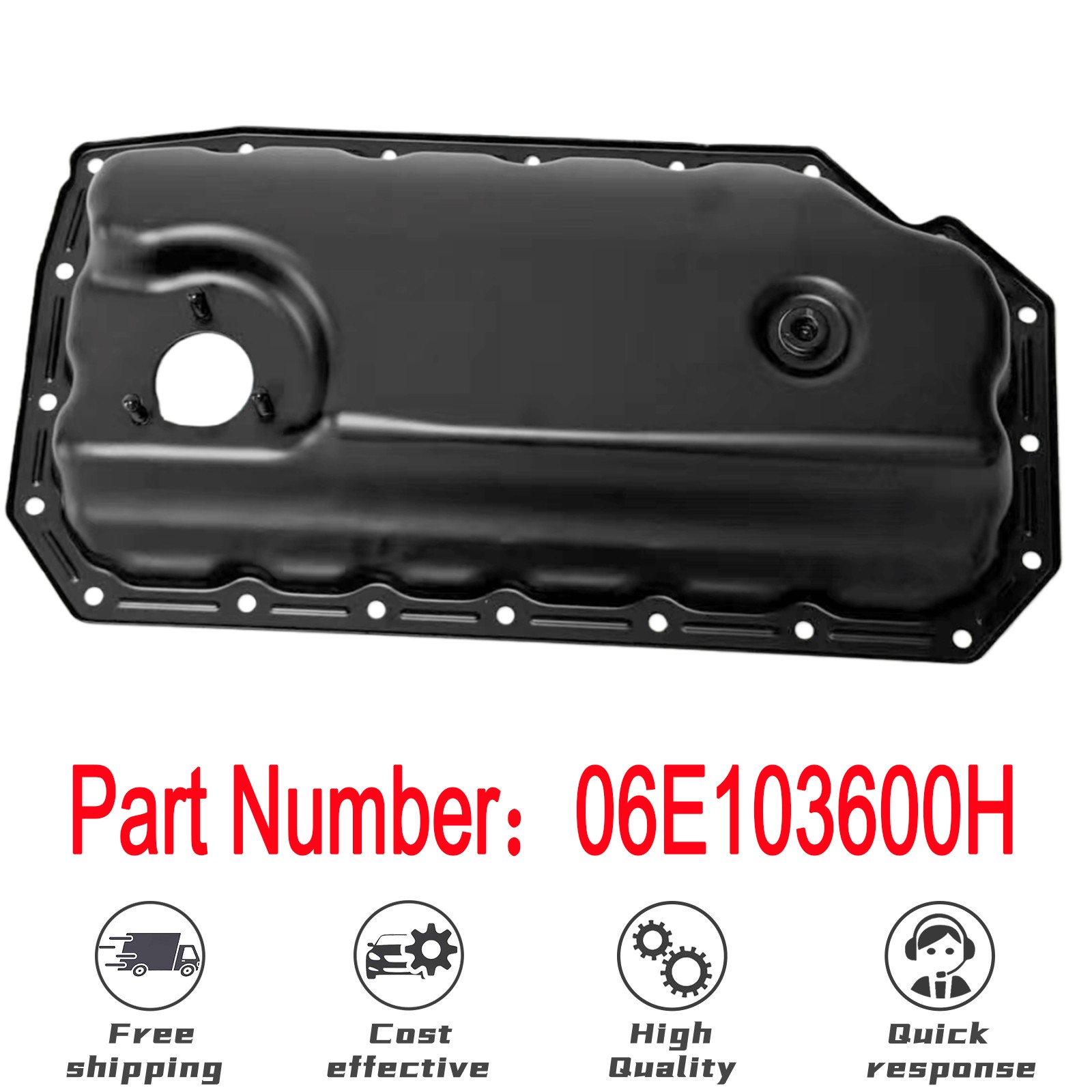 Fits For AUDI A6 A7 A8 Q7 3.0L V6 Avant B8 New Lower Engine Oil Pan 06E103600H