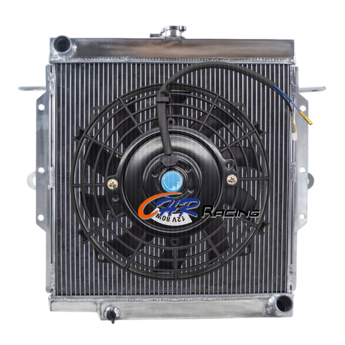 Aluminum Radiator+Fan for 1990-2001 Toyota Land Cruiser HZJ75 1HZ L6 4.2L Diesel