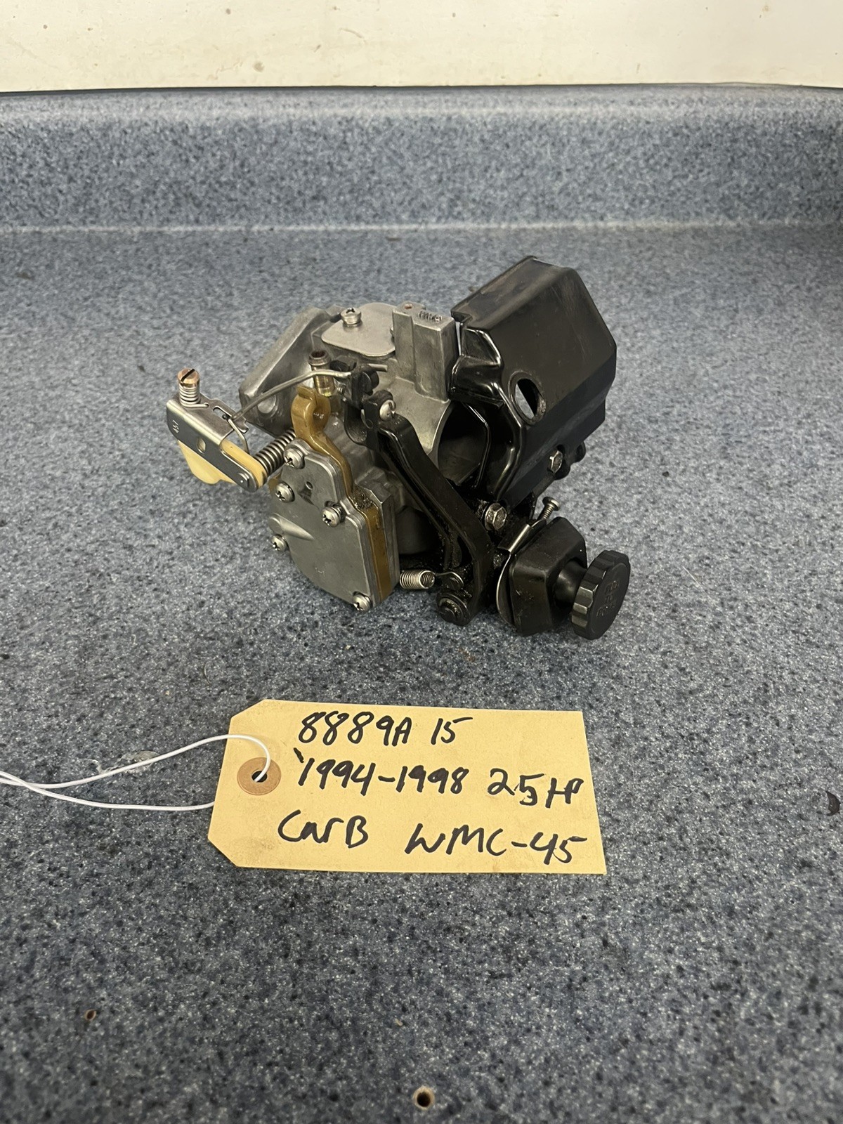 8889A15 Mercury 1994-1998 25HP Outboard Carburetor Assy Cleaned Rebuild Ready 8889A15 Mercury 1994-1998 25HP Outboard Carburetor Assy Cleaned Rebuild Ready
