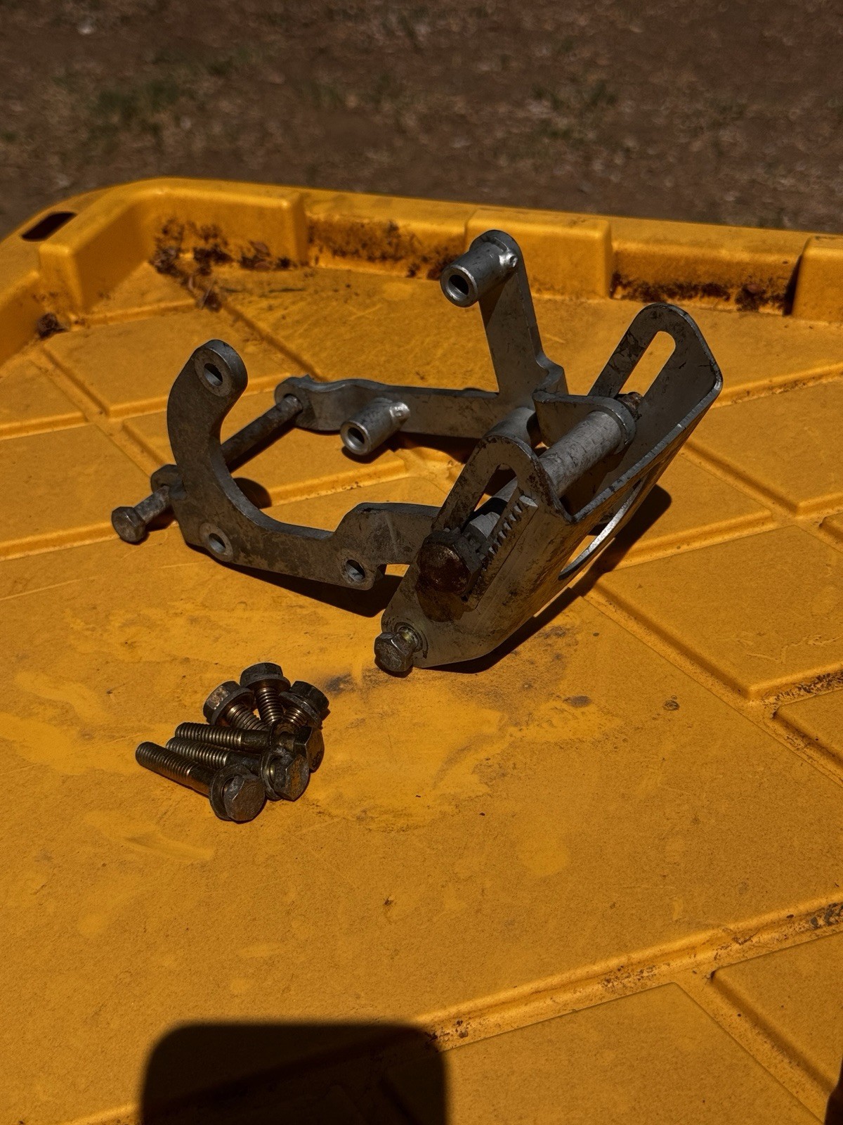 BMW E34 M5 S38B36 SLS Tandem Power Steering Pump Bracket OEM Assembly with Bolts