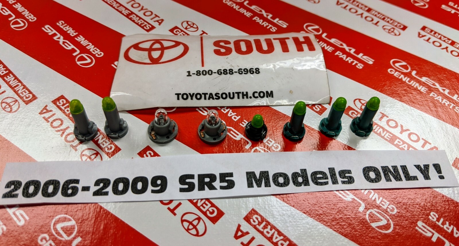 OEM 06-09 4Runner SR5 ONLY Control Knob Clock Dash Display Bulbs, Complete Kit