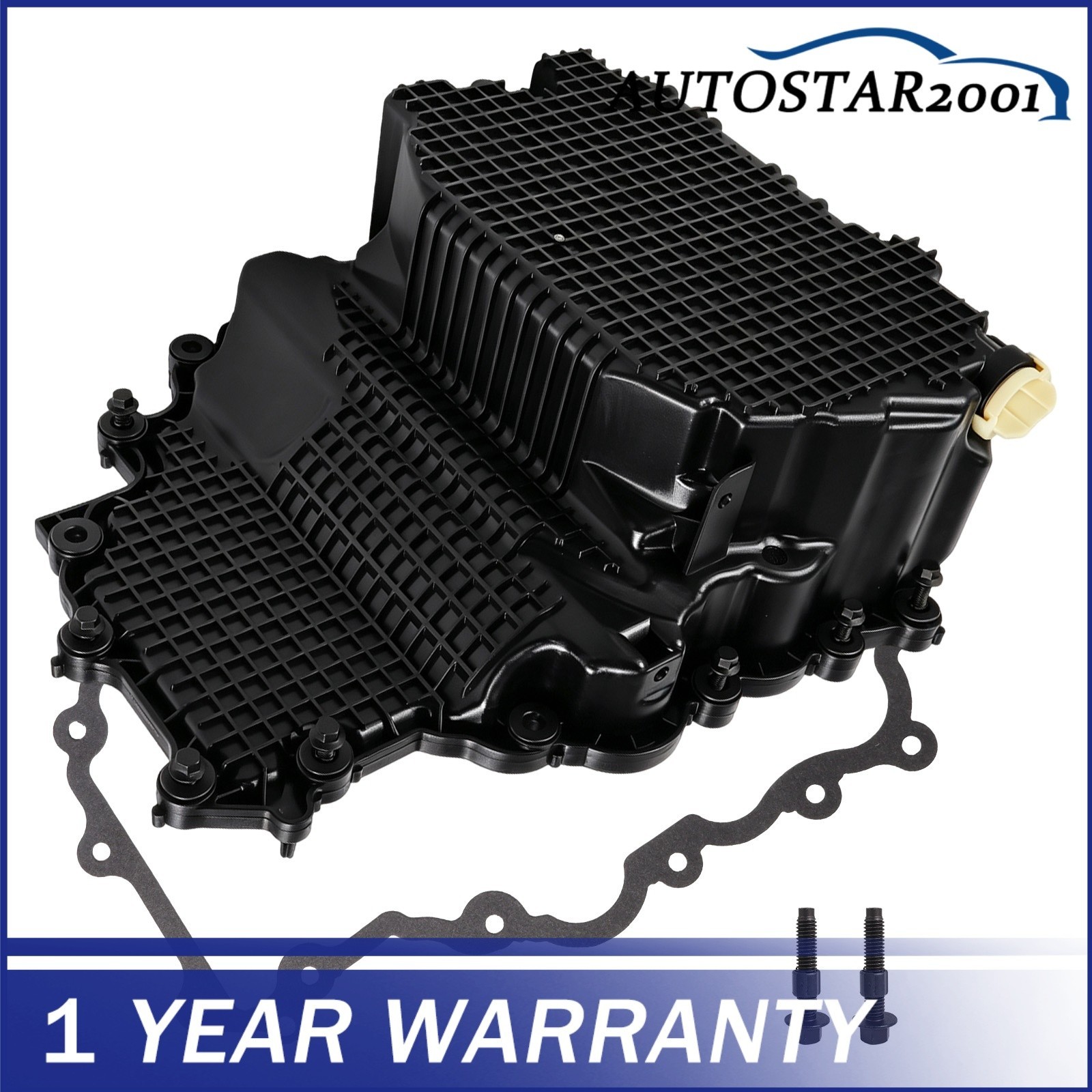 1 Pcs Black Engine Oil Pan HL3Z6675A Fits For 2017-2019 Ford F-150 V6 3.5L New