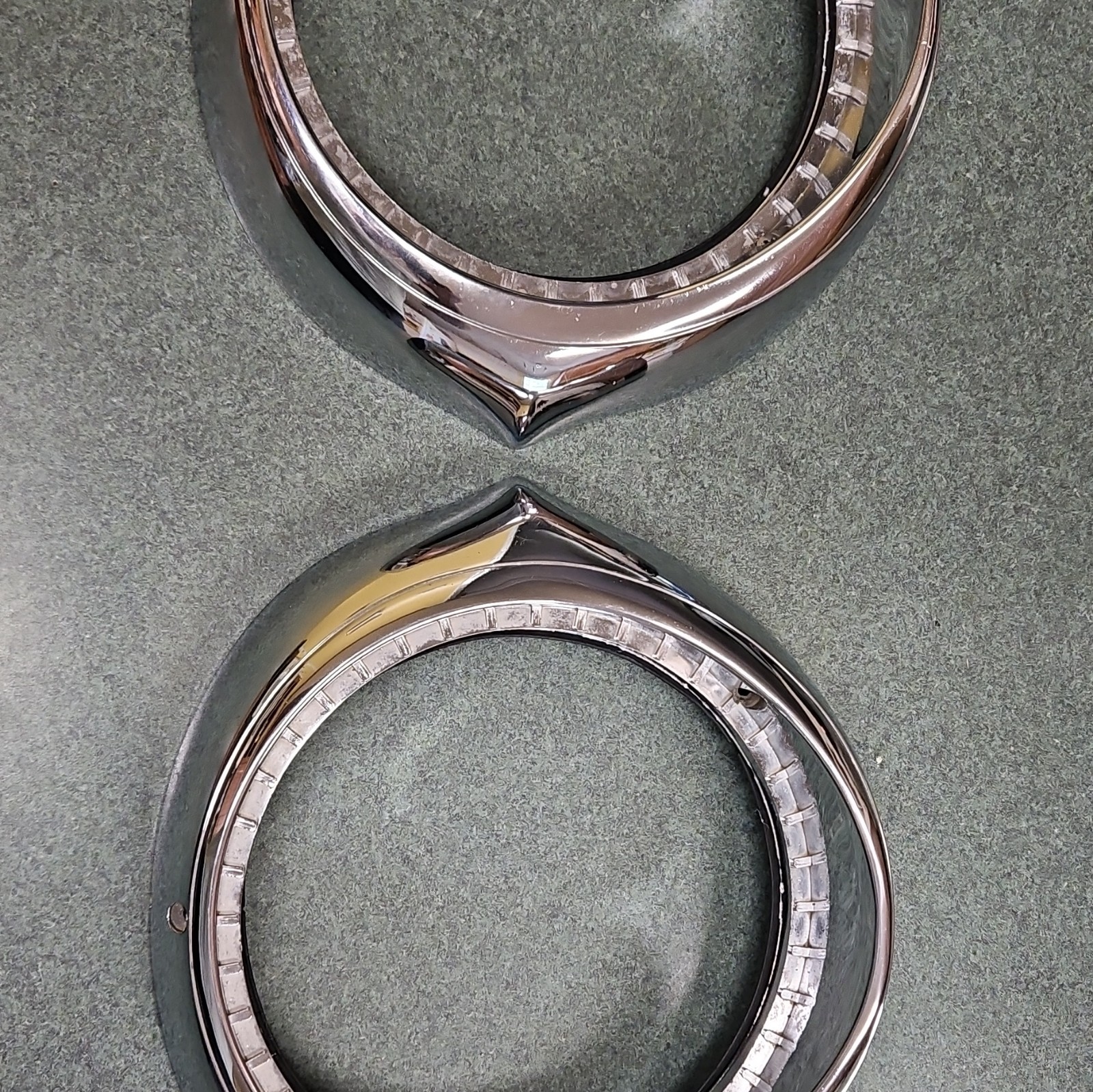 1957 Buick RoadMaster Headlight Bezel OEM 1957 Buick RoadMaster Headlight Bezel OEM