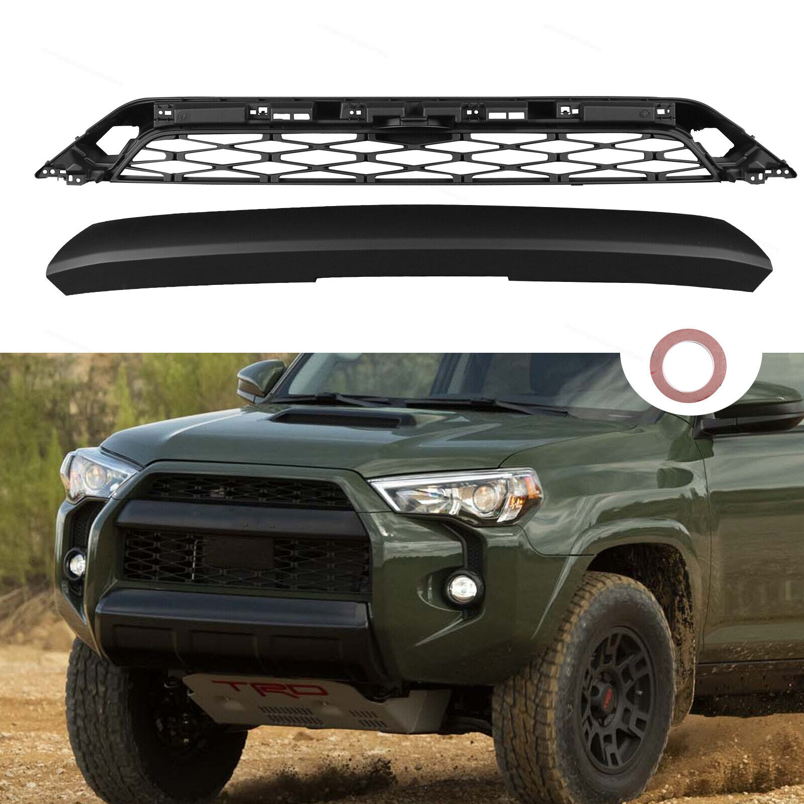 Front Bumper Upper Grille Mesh Grill Assy Fits 2020-2023 Toyota 4Runner TRD Pro