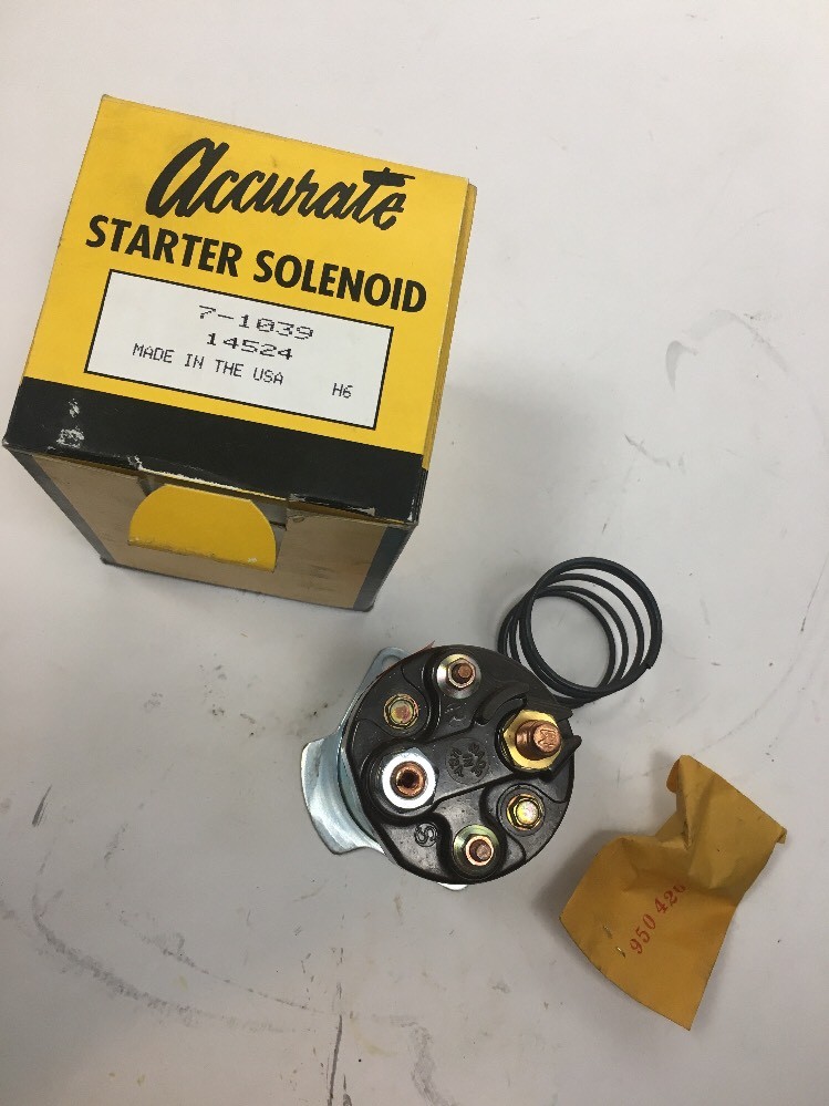 Accurate Starter Solenoid 7-1039 Accurate Starter Solenoid 7-1039
