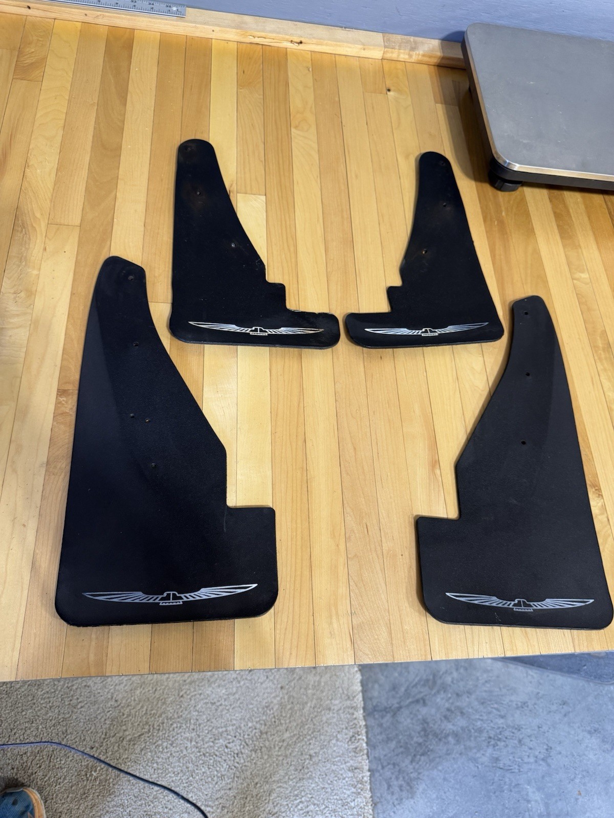 Vintage 1989-1997 Ford Thunderbird Logo Mud Flaps Splash Guards Black Vintage 1989-1997 Ford Thunderbird Logo Mud Flaps Splash Guards Black