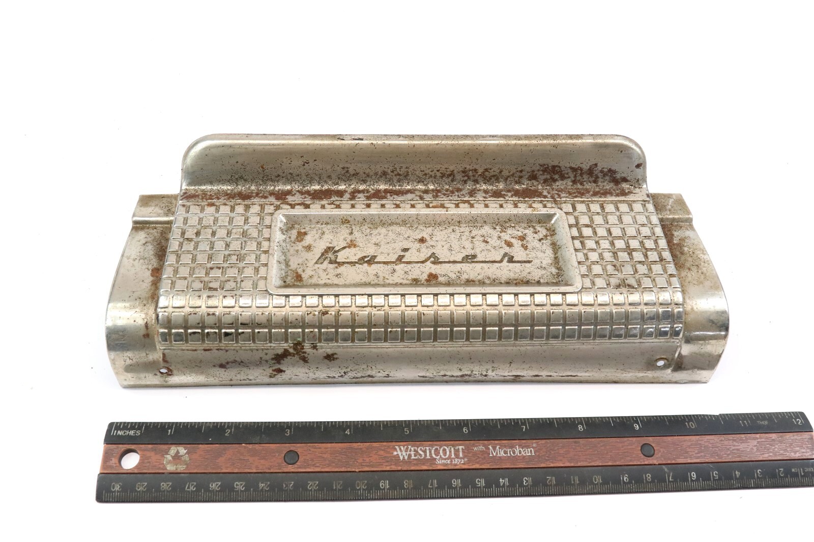 1951-1953 KAISER USED KAISER OEM ORIGINAL DASH RADIO DELETE  NICE