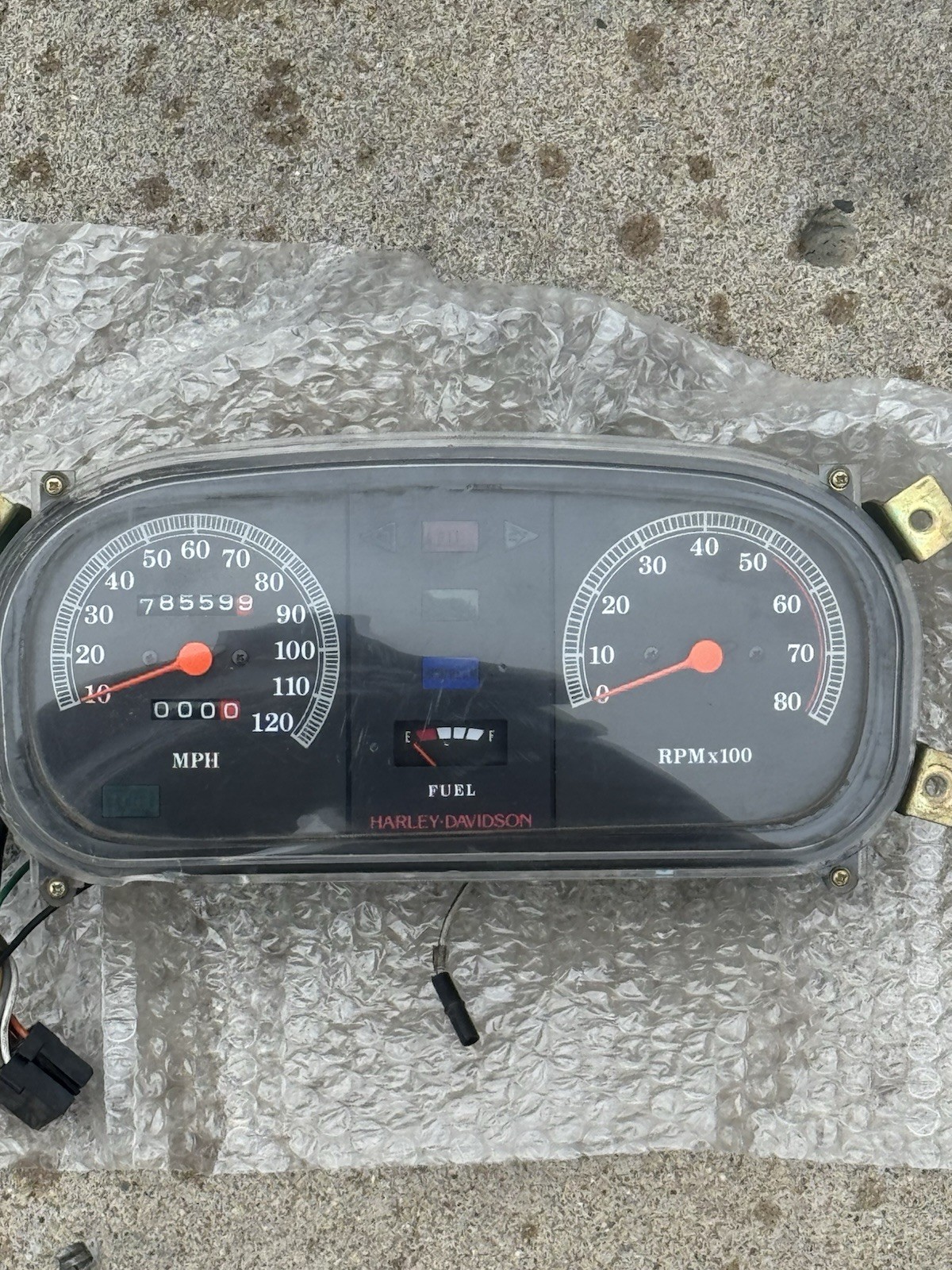 OEM Harley 67003-86E Gauge Cluster Speedometer Tach 1993 Electra Glide FLHTC
