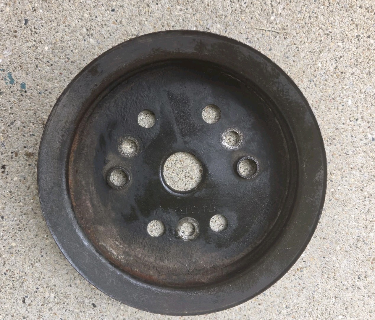 1963-1968 C2 C3 Corvette 2-Groove Crankshaft pulley 3744043BA GM V8 Chevy OEM 1963-1968 C2 C3 Corvette 2-Groove Crankshaft pulley 3744043BA GM V8 Chevy OEM