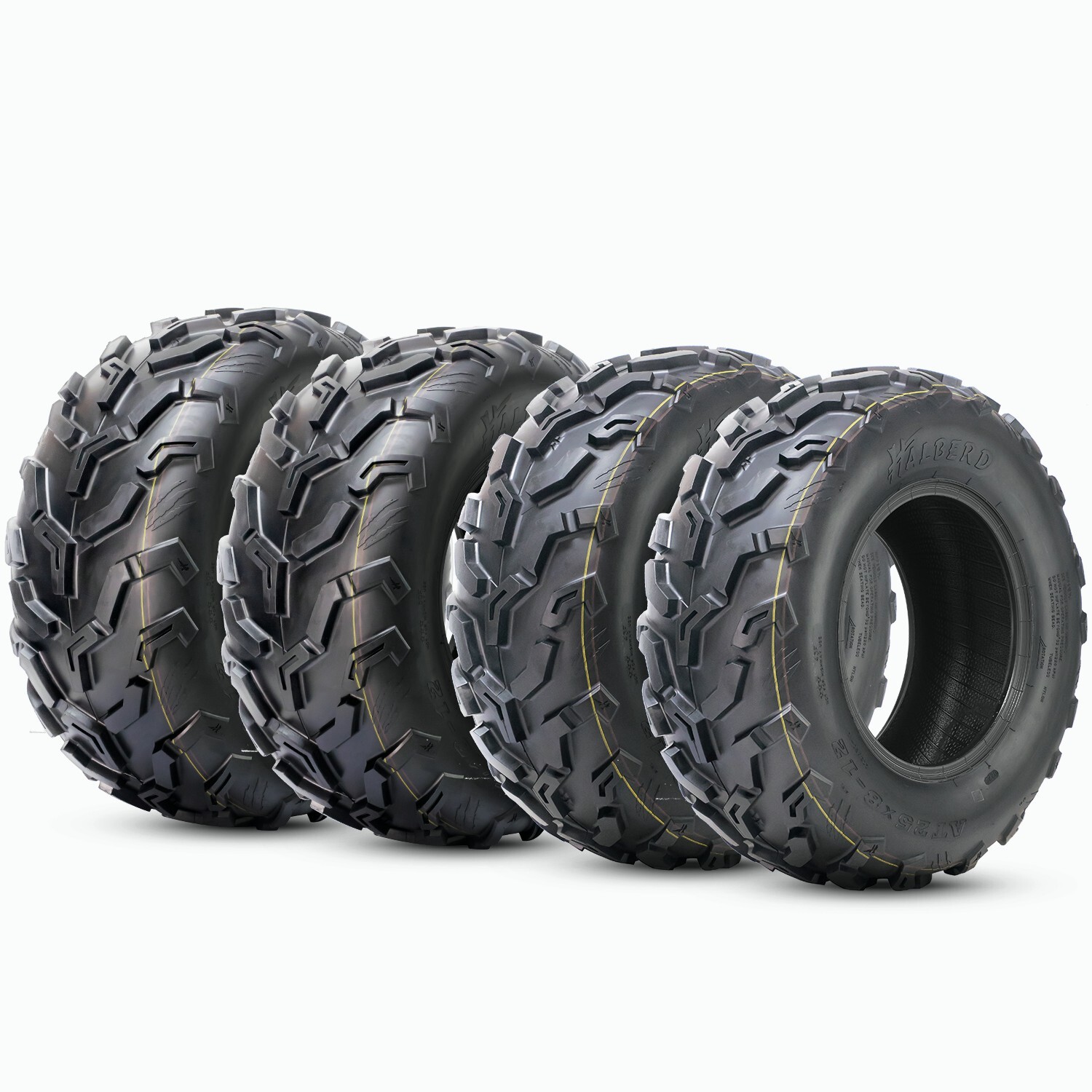 4PC 25x8-12 25x10-12 ATV Tires 25x8x12 25x10x12 MUD UTV All Terrain 4PR Tubeless