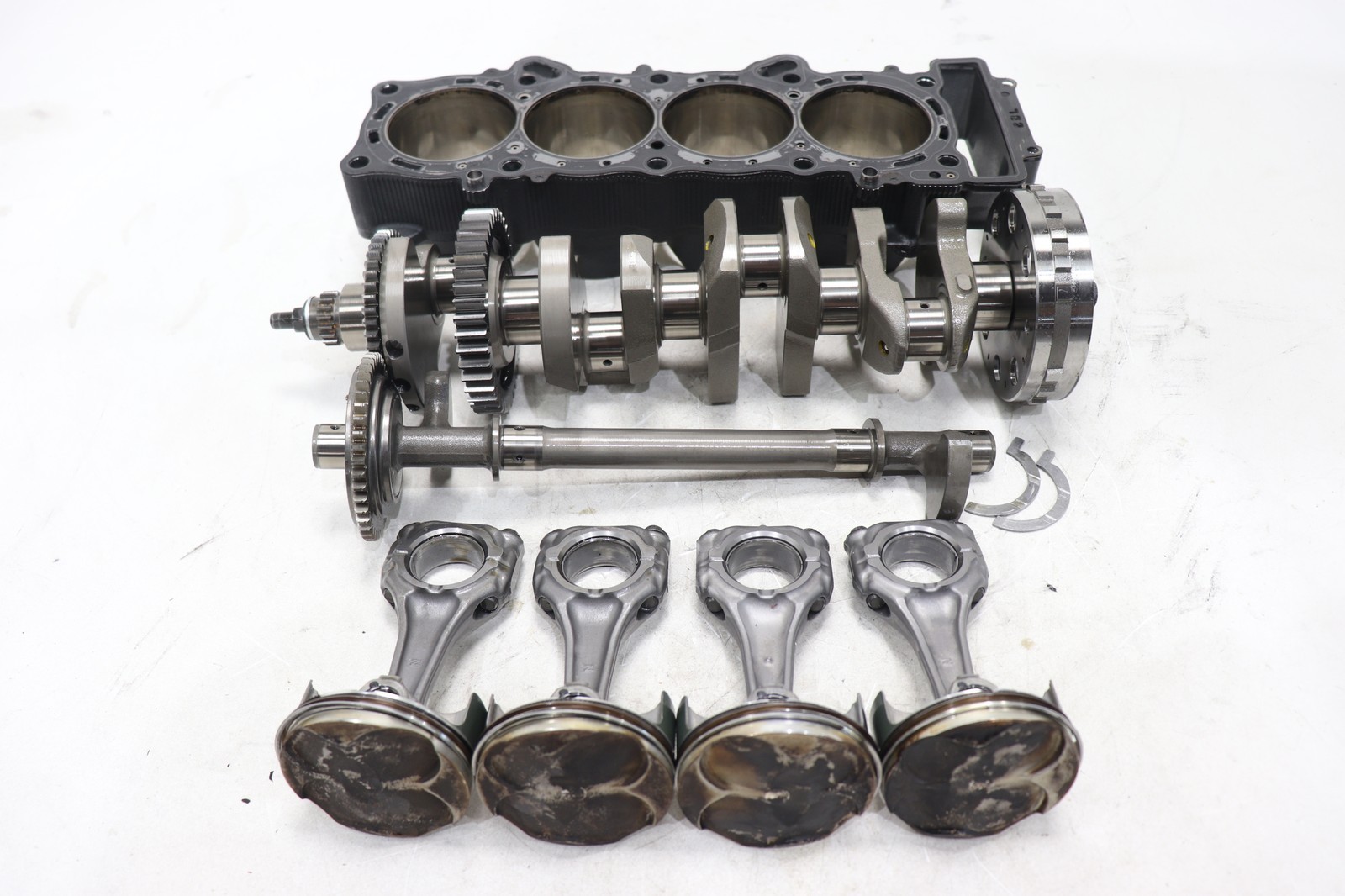 20-25 YAMAHA YZF R1 OEM ENGINE MOTOR CRANKSHAFT PISTON BLOCK JUG *3K MILES*
