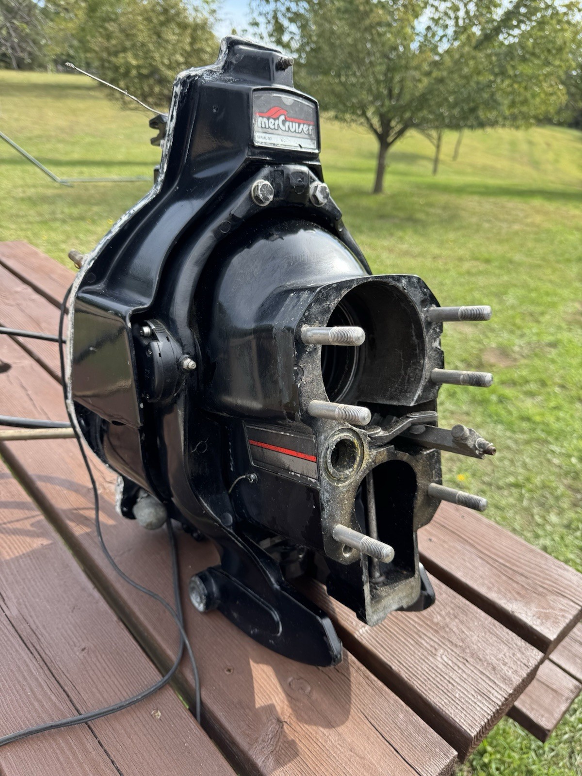 MerCruiser Alpha 1 Gen 1 transom gimbal ring housing FRESHWATER