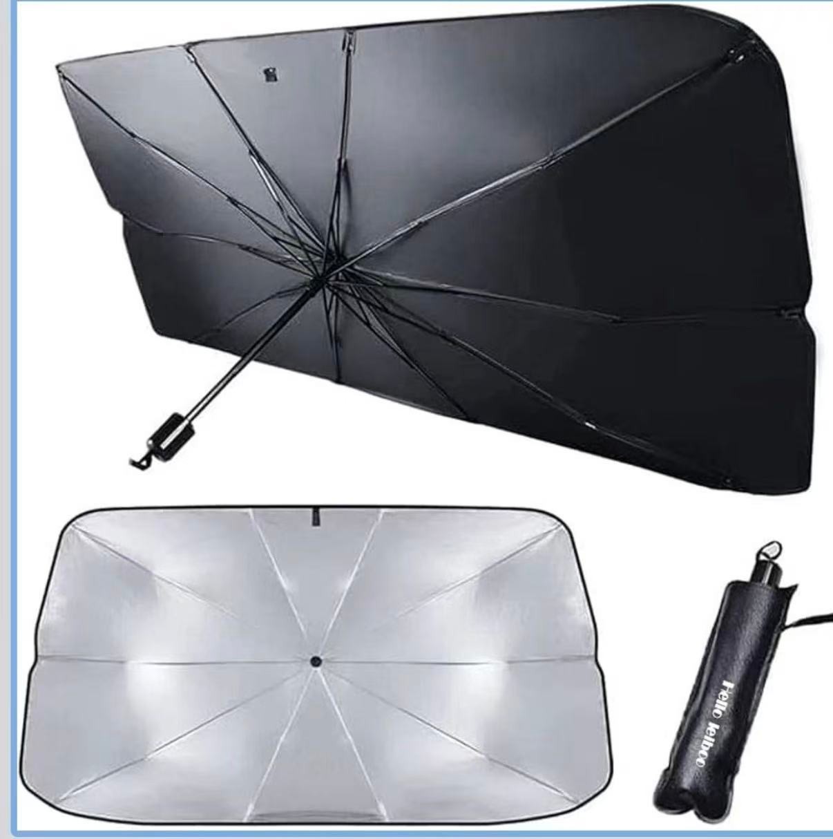 Foldable Car Windshield Sun Shade Umbrella Front Window Visor Cover UV Protector Foldable Car Windshield Sun Shade Umbrella Front Window Visor Cover UV Protector
