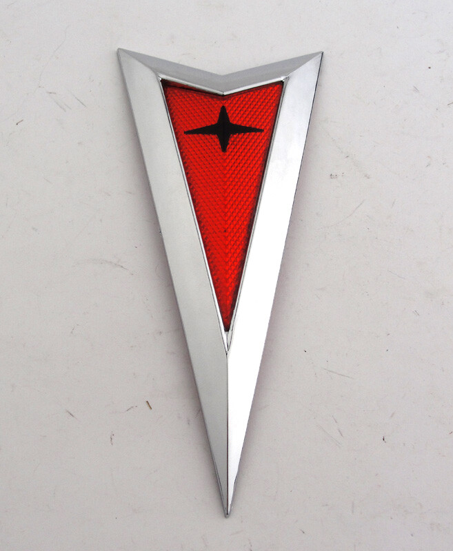 2008 2009 Pontiac G8 GT GXP Front Arrow Emblem Bumper 08-09 CHROME Arrowhead